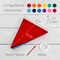 Wrapables Felt Multicolor Rainbow Pennant Banner for Birthday Parties, Baby Showers, Nurseries (Set of 3)